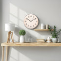 30Cm Wall Clock Light wood- Classic Design
