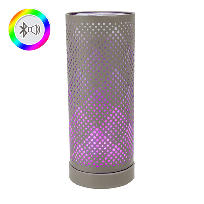 Grey Classic Bluetooth Speaker LED Aroma Lamp