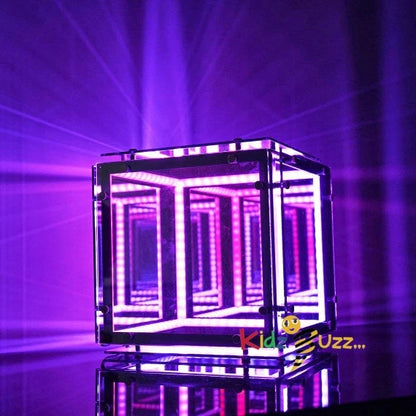3D Cube Infinity Lamp - 30cm LED Tape Lights Comprising 96 Lamp Beads
