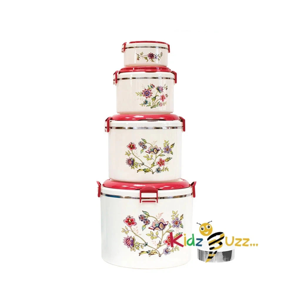 Elite Elegance Insulated Hot Pot Set 5pc Blue/White