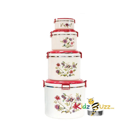 Elite Elegance Insulated Hot Pot Set 5pc Blue/White