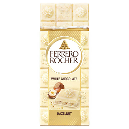 Ferrero Rocher White Chocolate & Hazelnut Bar 90g X3