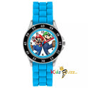 Mario Blue Time Teacher Silicone Strap Watch