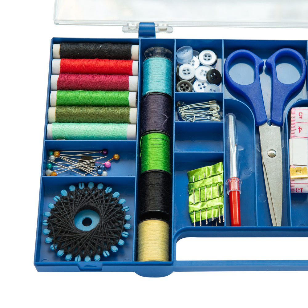 38pcs Sewing Kit W/Tray - Lightweight Durable Case