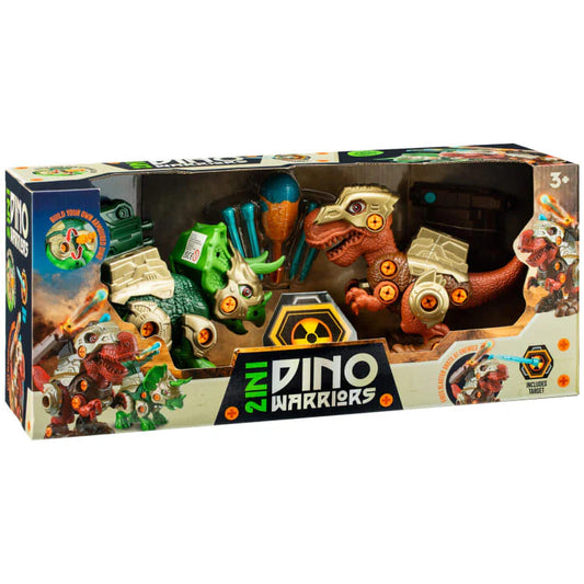 2 in 1 Dino Warriors Action Figures