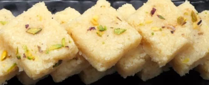 Festival Special Premium (Coconut Barfi) Delicious Indian Traditional Sweets To Sweeten Up Your Celebration Best Gift For All Occasions Rakhi,Marriage,Diwali,Holi