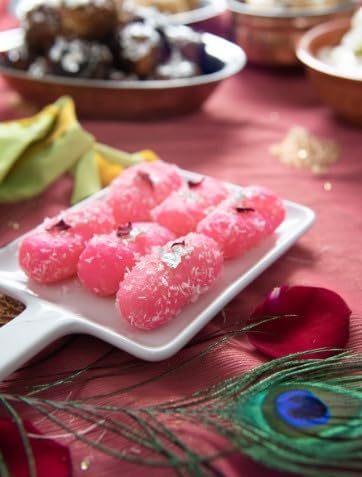 Festival Special Premium (Pink Chum Chum) Delicious Indian Traditional Sweets To Sweeten Up Your Celebration Best Gift For All Occasions Rakhi,Marriage,Diwali,Holi