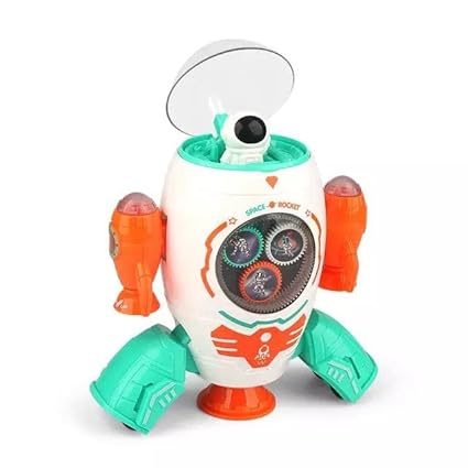 Space Rocket Dancing Toy With Lights & Music