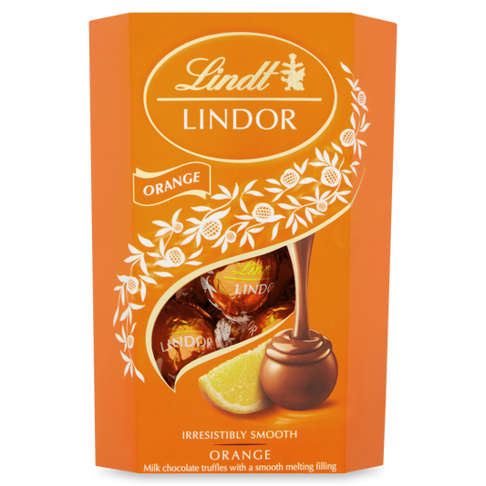 Lindt Lindor Milk Orange Truffles 200g