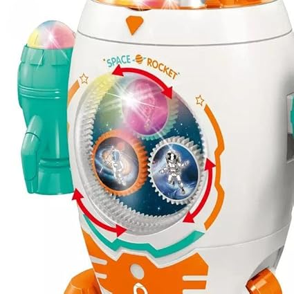 Space Rocket Dancing Toy With Lights & Music