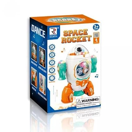Space Rocket Dancing Toy With Lights & Music