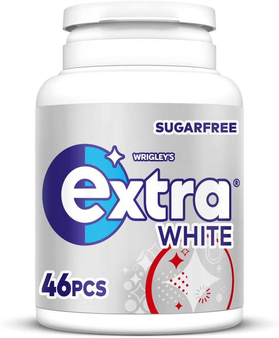 Wrigley's Extra White Sugarfree Chewing Gum, Classic Mint Flavour,  6 x 46 Packs