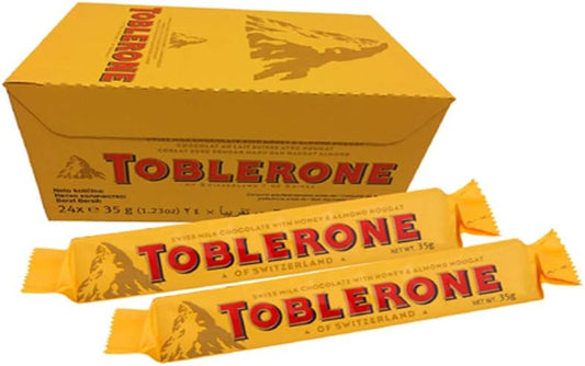 Toblerone Swiss Milk Chocolate Almond Bars 24 X 35g
