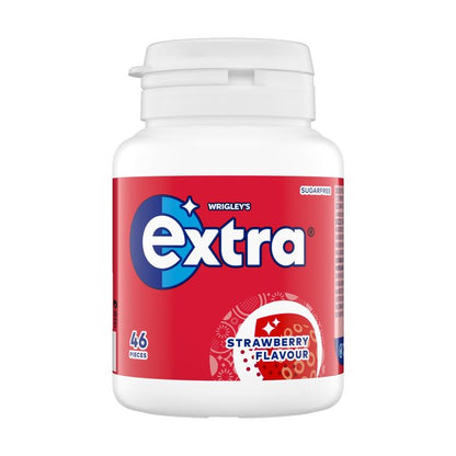 5 x 46 piece Tub Strawberry Flavour Chewing Gum