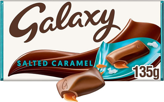 Galaxy Salted Caramel Chocolate Bar 135G X 3