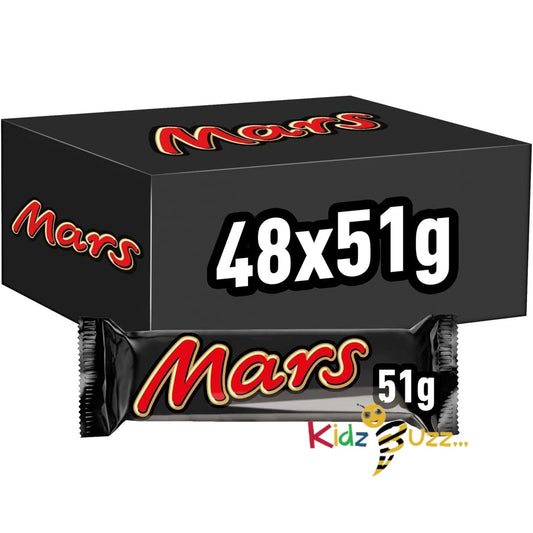 Mars Chocolate Bars, with Caramel, Nougat and Milk Chocolate Bulk Box, 48 X 51g