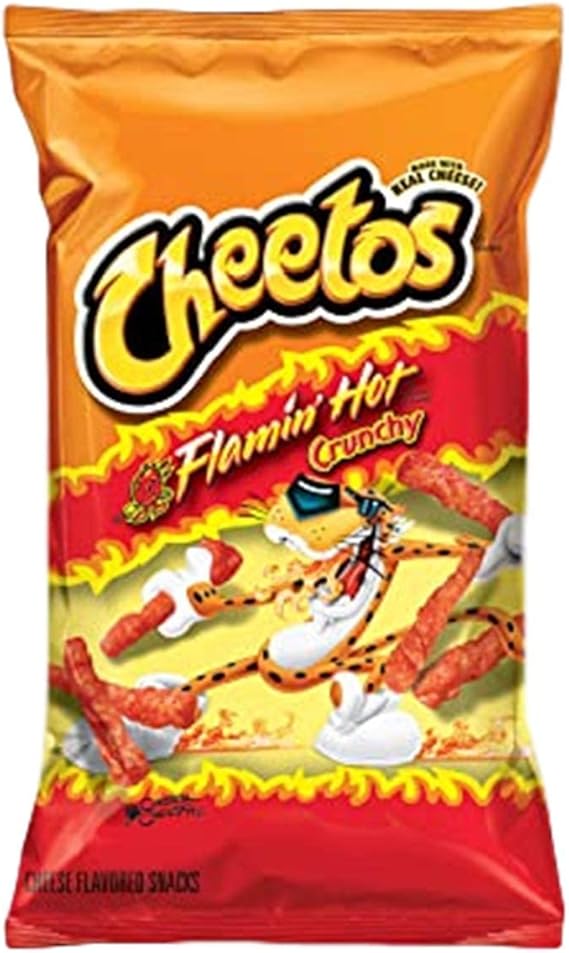 Cheetos Spicy Flamin Hot Crunchy 8oz/226.8g (Pack of 6)