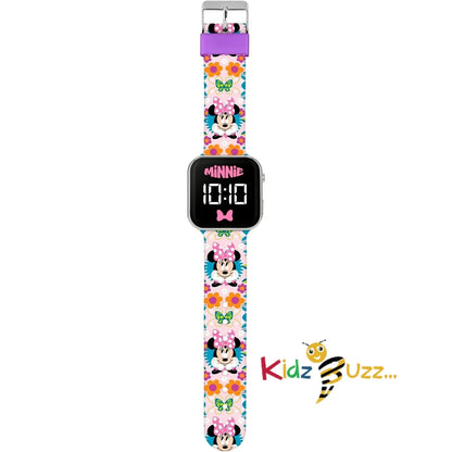Minnie Mouse Printed LED Watch
