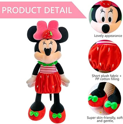 65cm Minnie Mouse With Strawberry - Soft Plush Toy