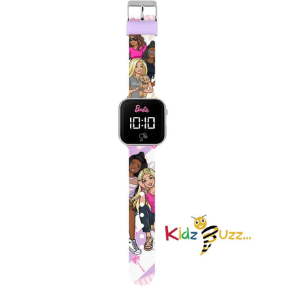 Barbie Printed Strap LED Watch For Kids