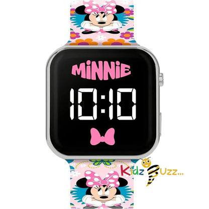 Minnie Mouse Printed LED Watch