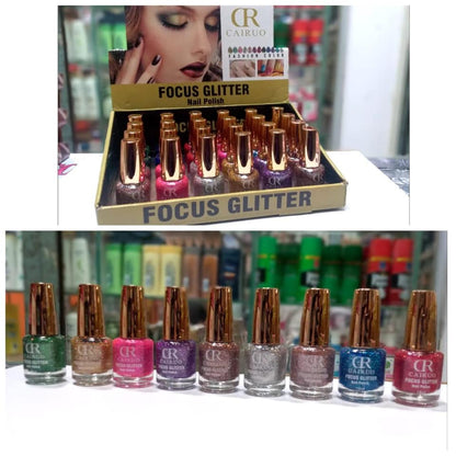 CR Nail Polish Focus Glitter (Pack of 3)