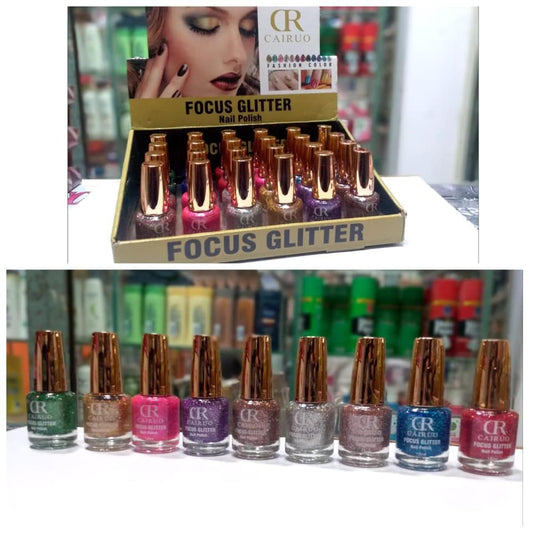 CR Nail Polish Focus Glitter (Pack of 3)