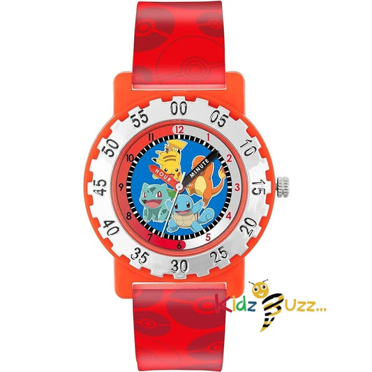 Pokemon Boy's Analog Quartz Watch with Silicone Strap