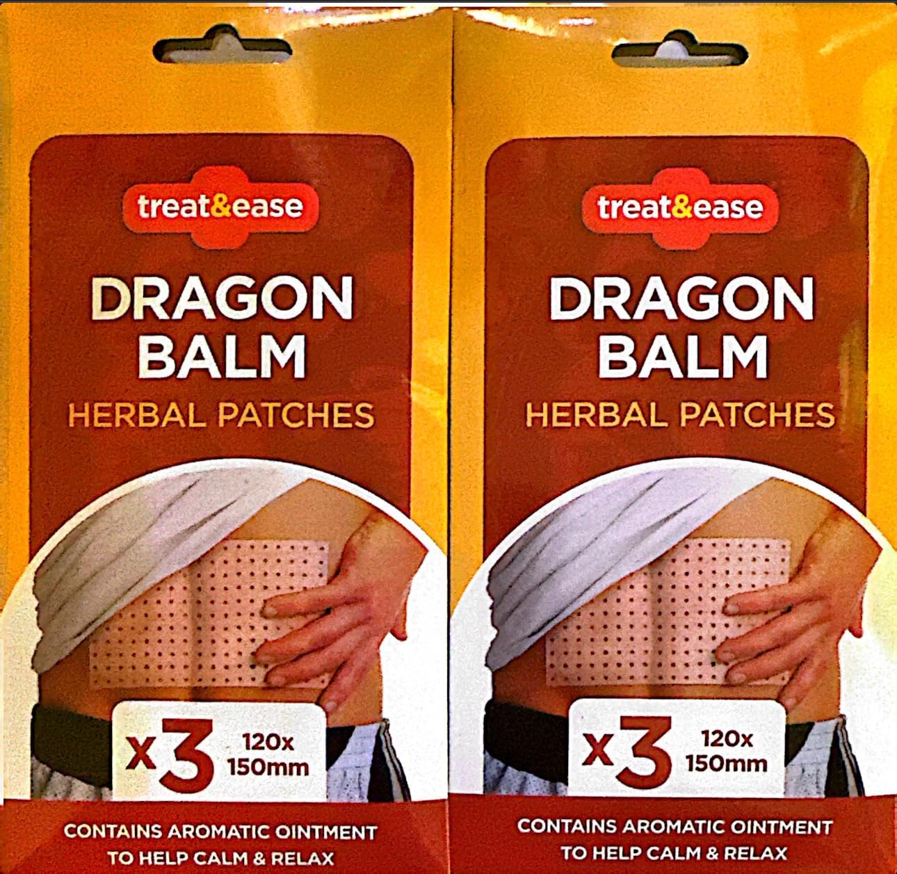 Dragon Balm Herbal Patches 12x15 cm(Pack of 2)