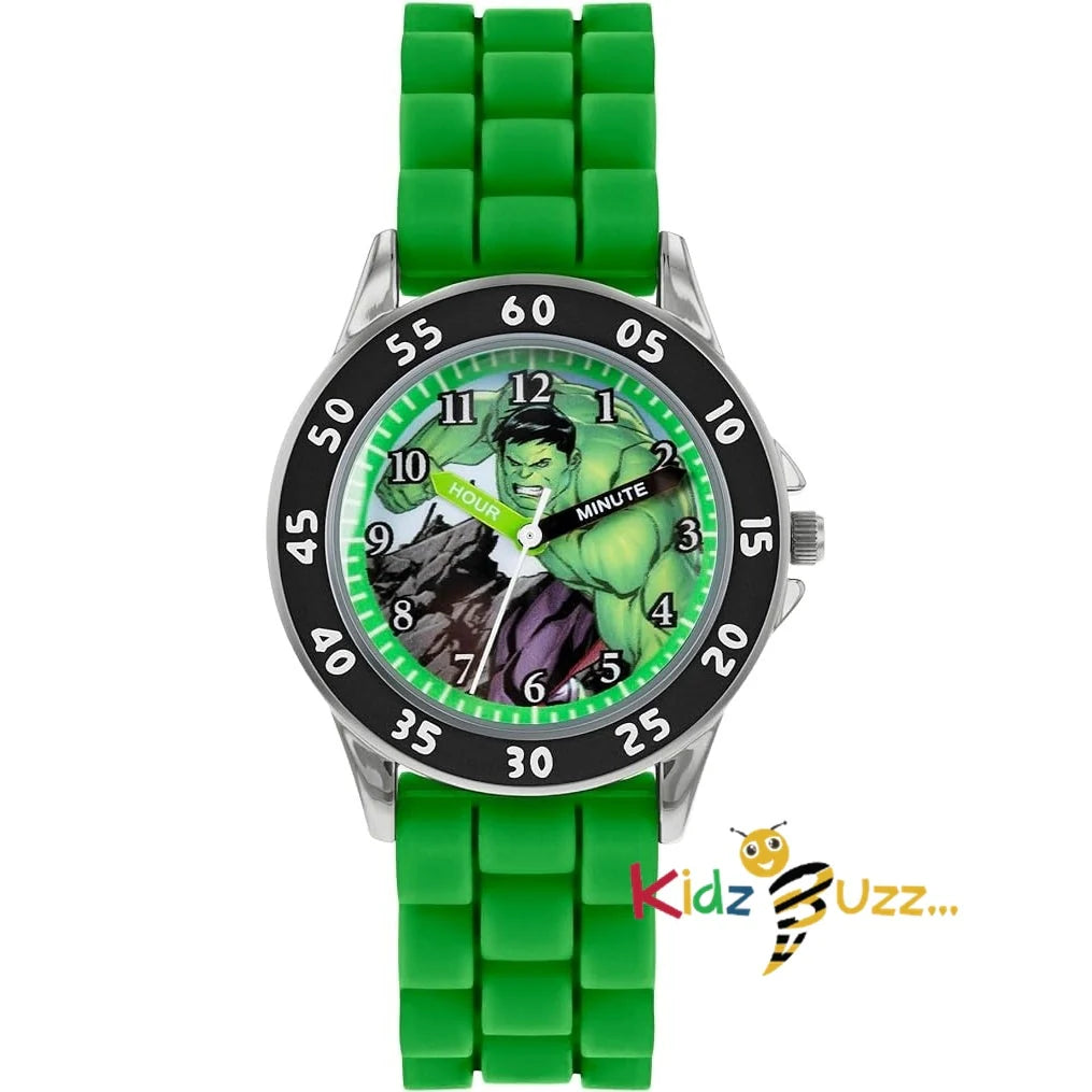 Hulk Avengers Boy's Analog Quartz Watch with Silicone Strap