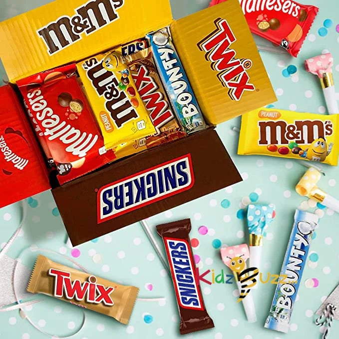 M&M's Snickers & More Mixed Chocolate Gift 30 Bars 1.4kg