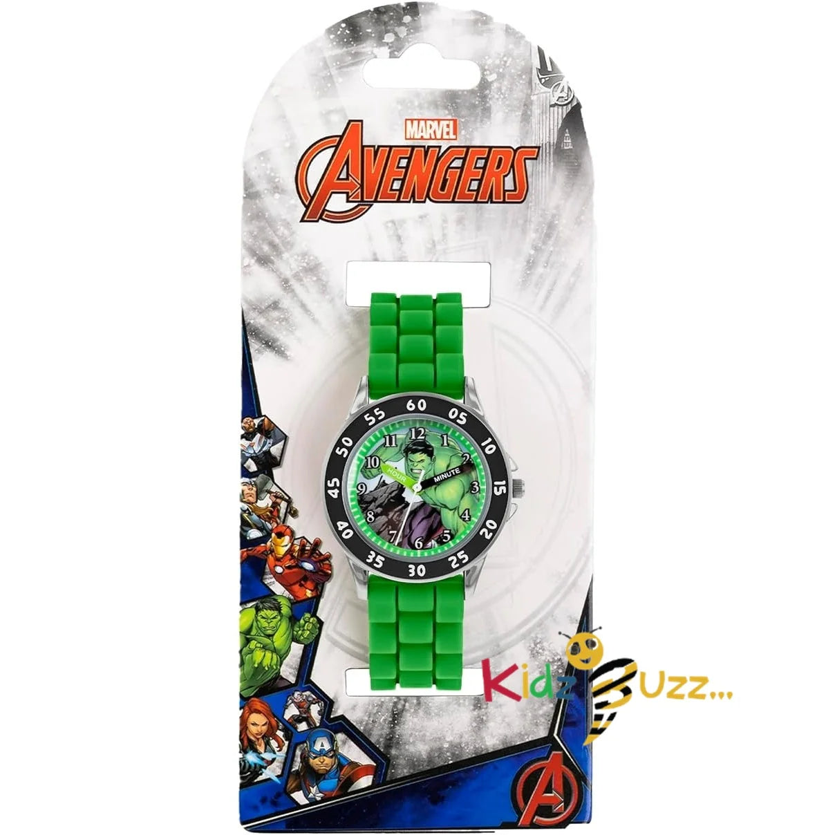 Hulk Avengers Boy's Analog Quartz Watch with Silicone Strap
