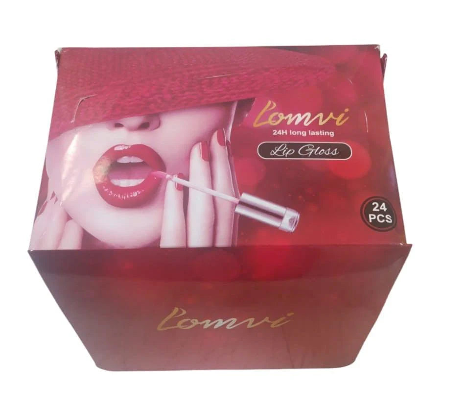 Lomvi Lip Gloss - 24H Long Lasting Lip Gloss (Pack of 3)