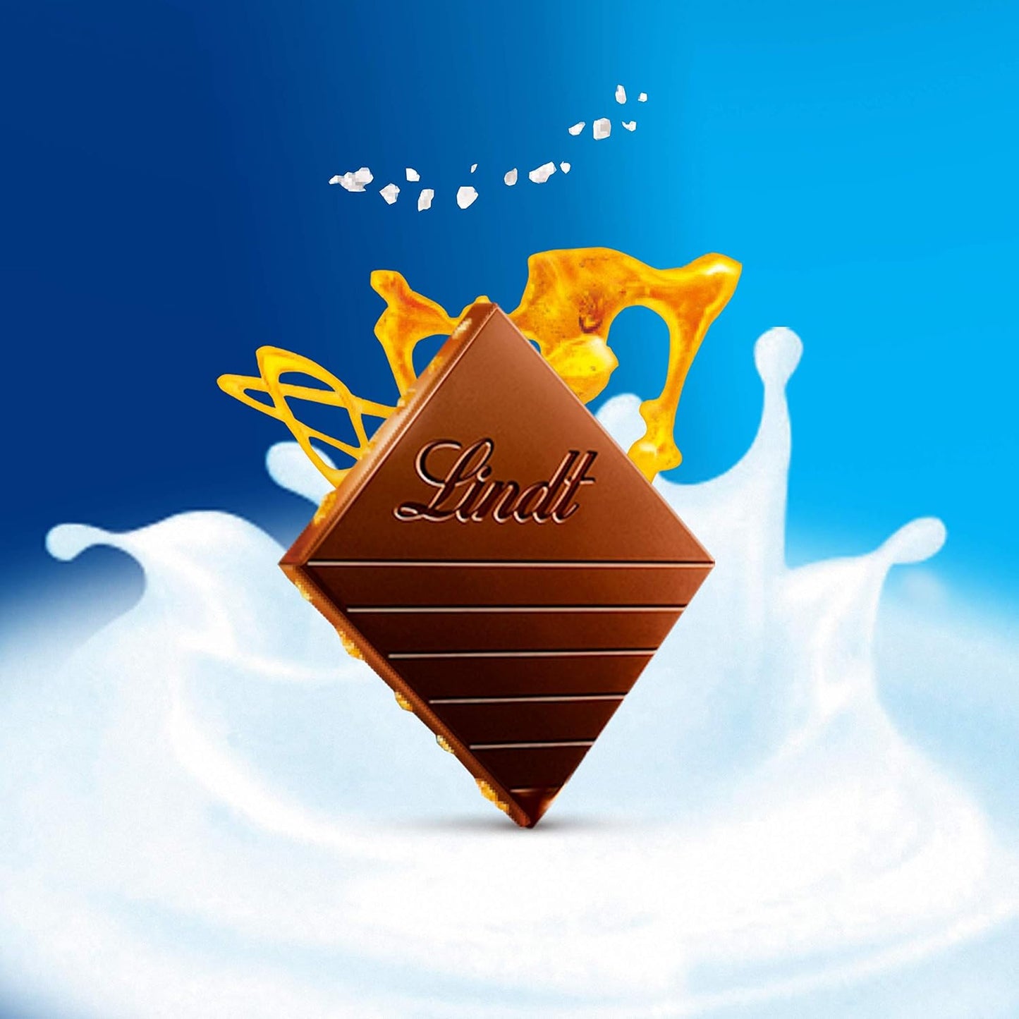 Lindt EXCELLENCE Milk Chocolate, Sea Salt & Caramel Bar, 100g
