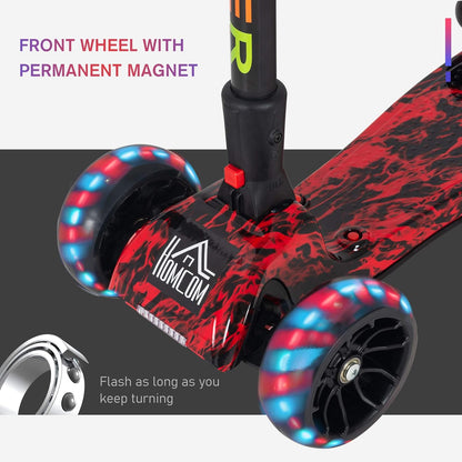Spray Foldable Kick Scooter For Boys and Girls 3-6 Yrs