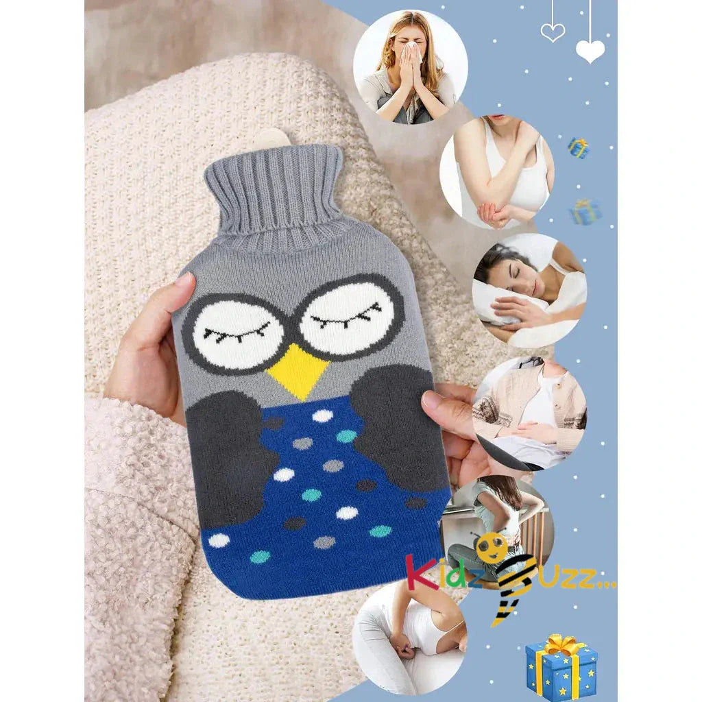 Hot Water Bottle with Cover 2L Eyes
