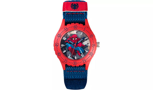 Kid's Spider-Man Blue Velcro Strap Watch