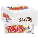 Twix Xtra White Chocolate Biscuit Twin Bars - 24 x 75G