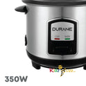 Durane Steel Rice Cooker 800ml- Kitchenware Accessories