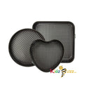 Cake Tin Set Heart-Round-Square 2.3L-3.4L-4.2L - 3pcs Assorted Shapes Set