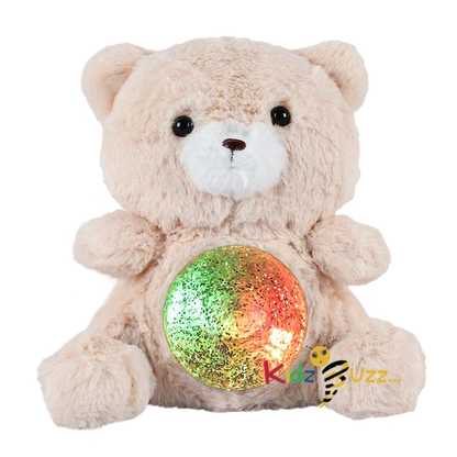 Biscuit Teddy With Light Soft Toy Magic Belly Bear