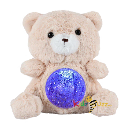Biscuit Teddy With Light Soft Toy Magic Belly Bear