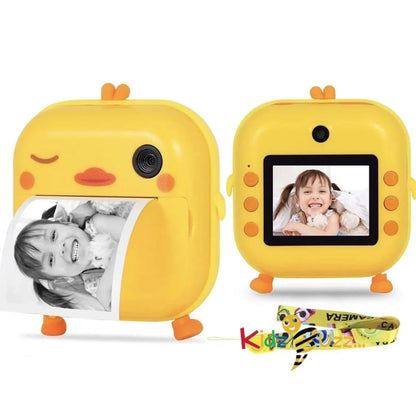 Instant Camera for Kids I Mini Thermal Printing Camera I Cute Animal Cartoon Design