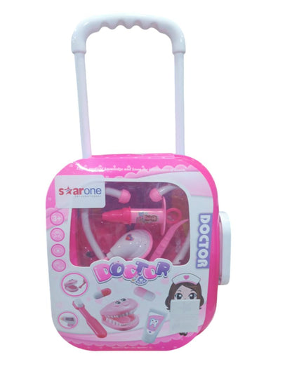 Doctor Set Pink Trolley - Pretend Play Set