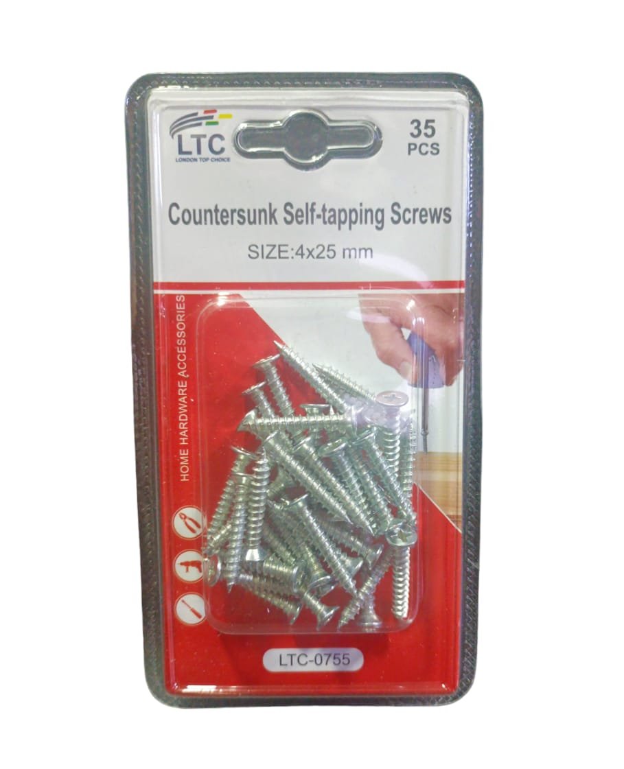 3 X 35 Pcs Countersunk Self Tapping Screws 4 X 25mm