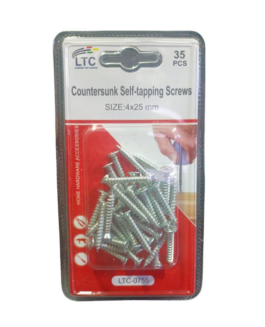 3 X 35 Pcs Countersunk Self Tapping Screws 4 X 25mm