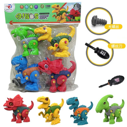 Dino Assembly series - 4 pcs Dinosaur Assembly Play Series