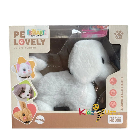 Lovely Interactive Pet White Dog Toy- Toddler Toys For Kids