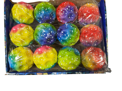 3 x Rainbow Moon Ball- Bounce Ball, Small Water Ball, Bath Beach Toy