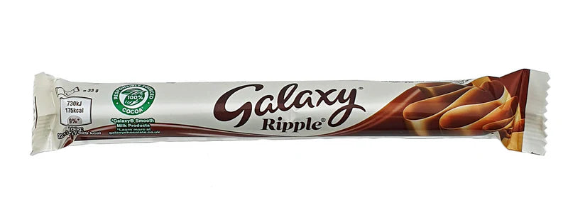 Galaxy - Ripple - Milk Chocolate Bar - 33g X36